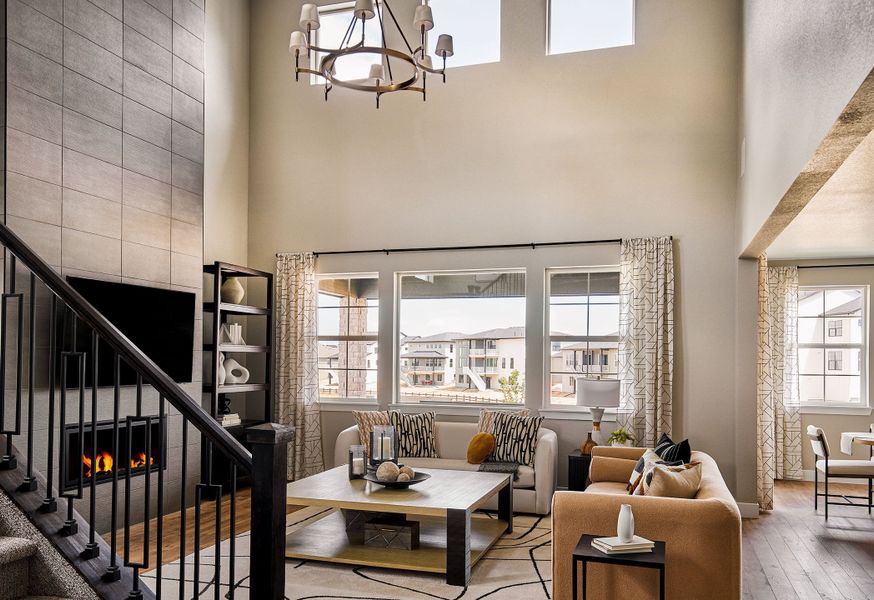 Furnished interior view inside a new home in Macanta, Castle Rock (Image 6).
