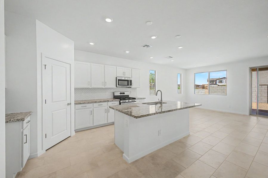 Furnished interior view inside a new home in Frontera, Surprise (Image 4). Furnished interior view inside a new home in Frontera, Surprise (Image 4).