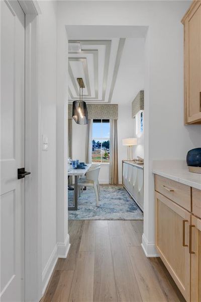 Furnished interior in a model home at Pickens Bluff in Hiram (Image 21).