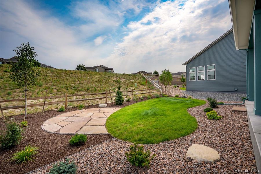 Exterior details and patio area of a home in Cloverleaf – Mountainview Collection, Monument (Image 3). Exterior details and patio area of a home in Cloverleaf – Mountainview Collection, Monument (Image 3).