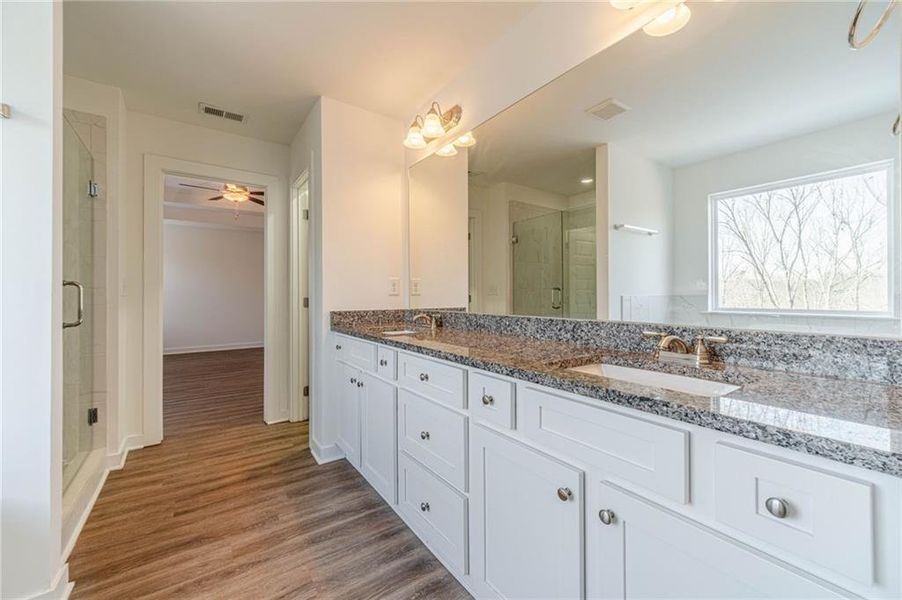 Furnished interior view inside a new home in Alcovy Estates, Monroe (Image 11).