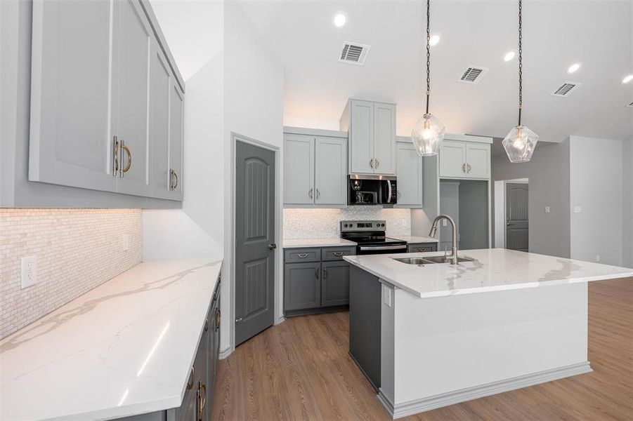 Furnished interior view inside a new home in , Gun Barrel City (Image 9). Furnished interior view inside a new home in , Gun Barrel City (Image 9).