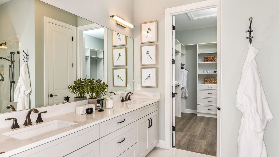 Representative furnished interior of a home built from the Lazio by Taylor Morrison in Esplanade by the Islands, Naples (Image 28).