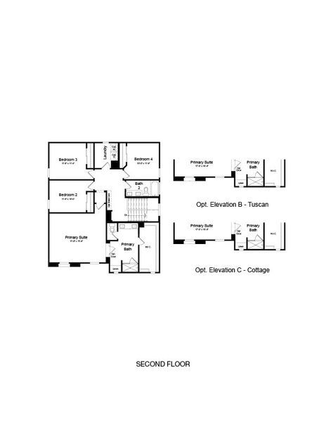 2D floor plan layout of this home in Parkside, Avondale, AZ (Image 3). 2D floor plan layout of this home in Parkside, Avondale, AZ (Image 3).