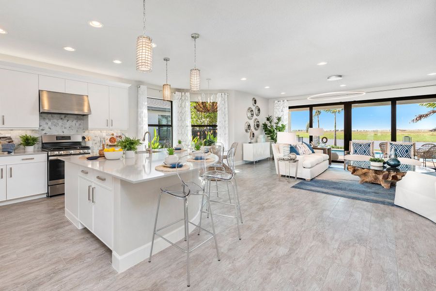 Representative furnished interior of a home built from the Atlantica by GL Homes in Valencia Parc at Riverland, Port St. Lucie (Image 11).