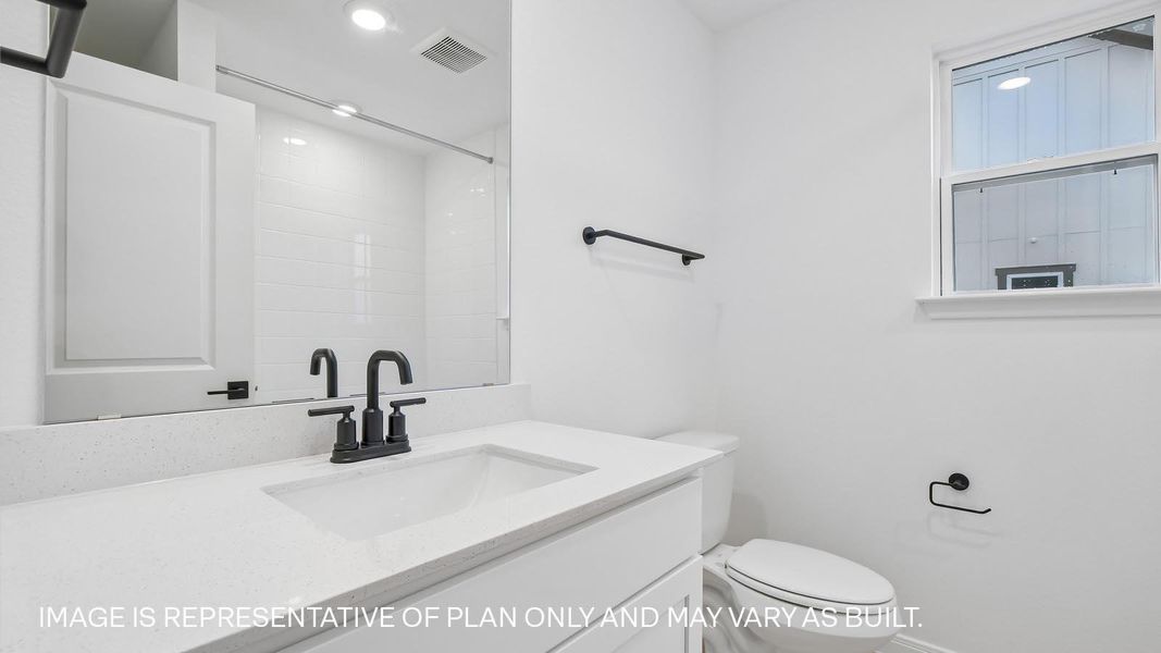 Furnished interior view inside a new home in Avery Centre, Round Rock (Image 9).