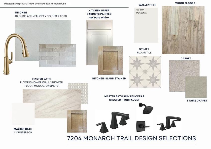 Sample of building materials used in homes in Aster Park, McKinney (Image 33).