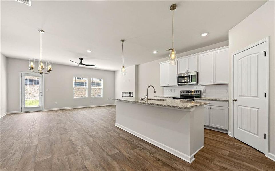 Furnished interior view inside a new home in The Grove At Mundy Mill, Gainesville (Image 3).