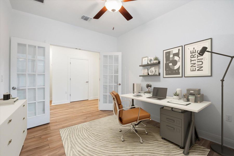 Vitually Staged  Office