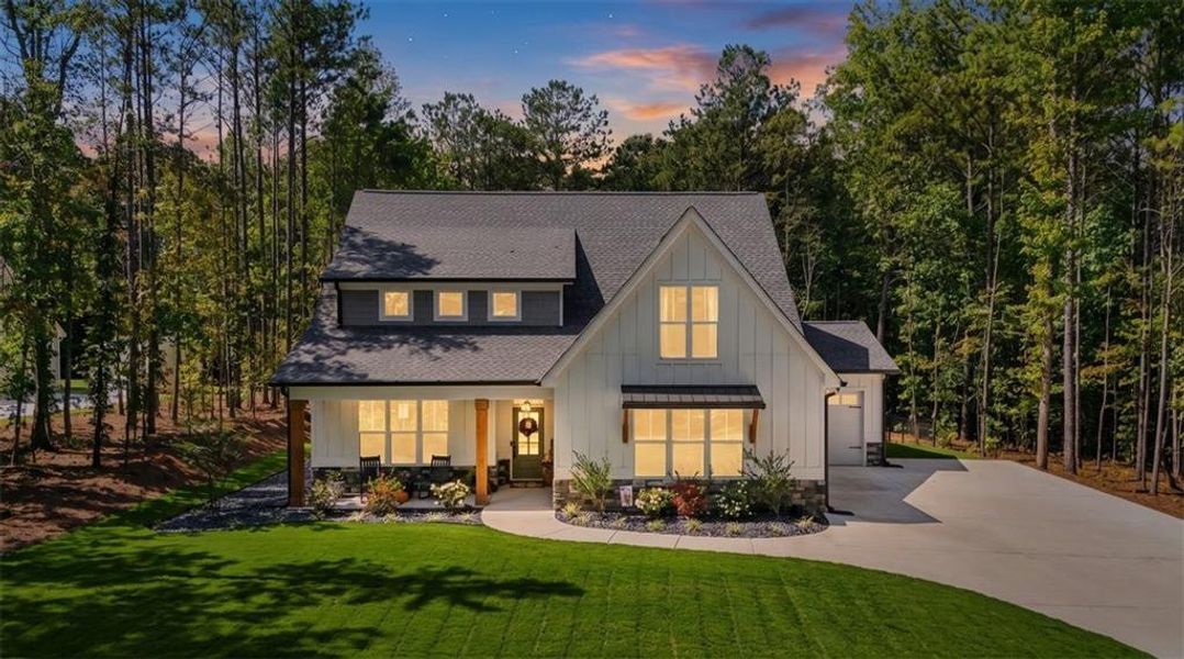 Front exterior of a new home in , Douglasville, GA, highlighting curb appeal (Image 30).