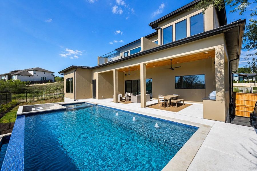 Exterior details and patio area of a home in , Dripping Springs (Image 3). Exterior details and patio area of a home in , Dripping Springs (Image 3).