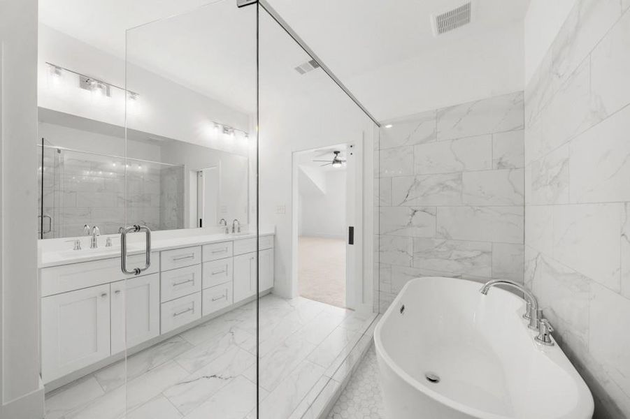 Furnished interior view inside a new home in , Canton (Image 46).