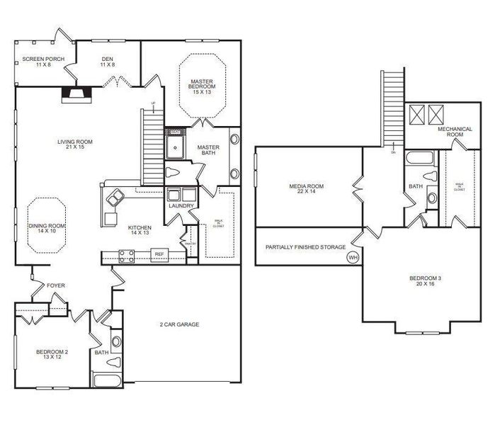 2D floor plan layout of this home in , Cumming, GA (Image 5).