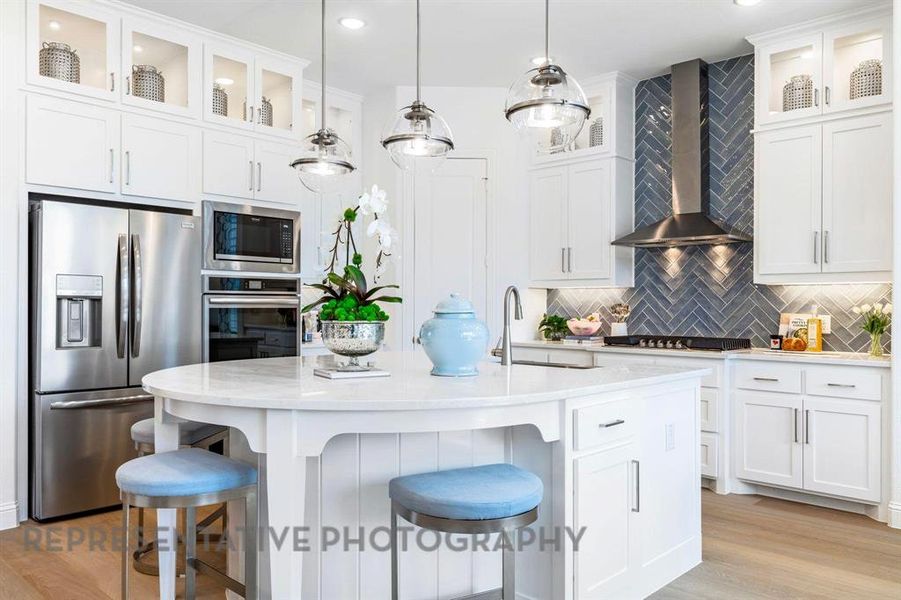 Furnished interior view inside a new home in Star Trail, Prosper (Image 28).