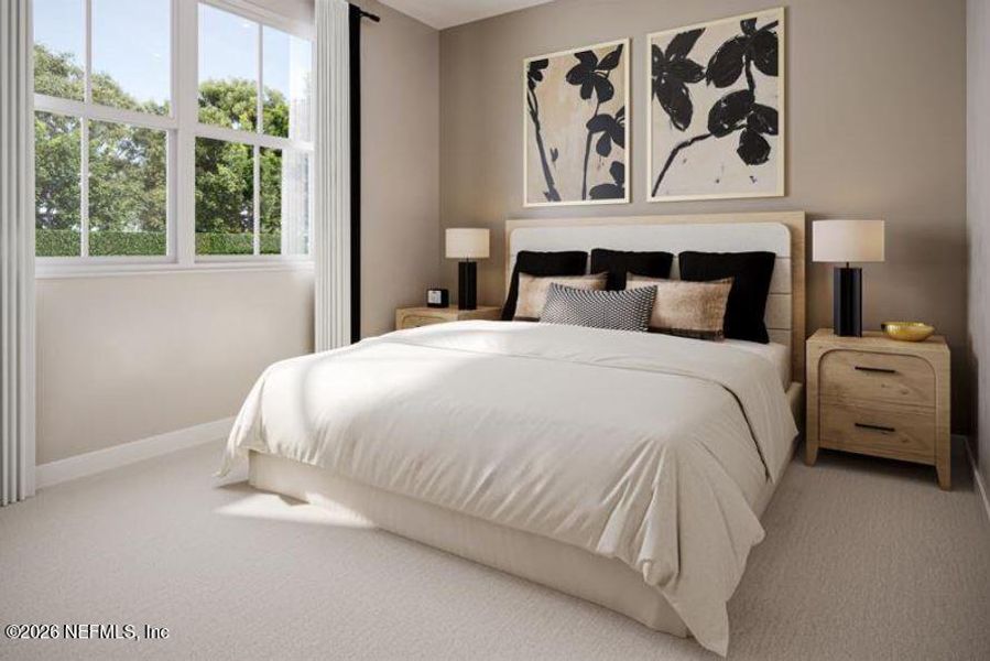 Furnished interior view inside a new home in Seminole Palms Single-Family Homes, Palm Coast (Image 6).