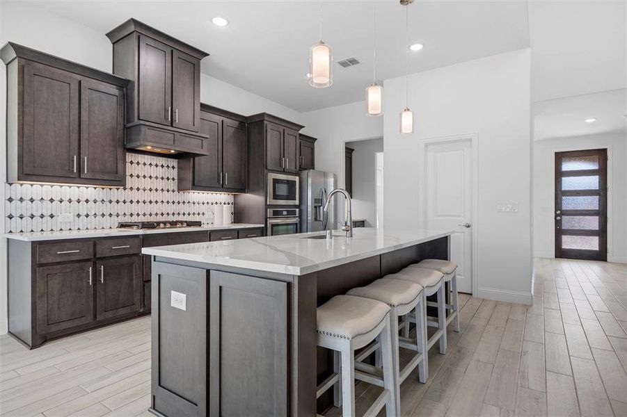 Furnished interior view inside a new home in Fox Hollow, Forney (Image 17).