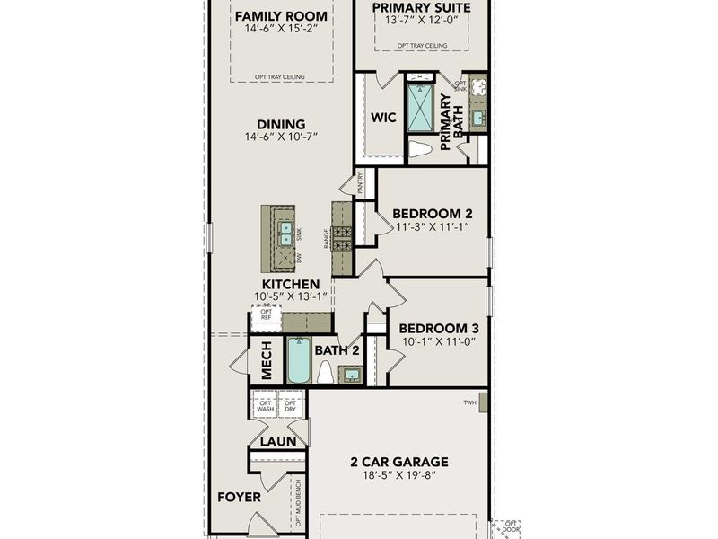 2D floor plan layout of this home in Liberty Estates, Cleveland, TX (Image 3). 2D floor plan layout of this home in Liberty Estates, Cleveland, TX (Image 3).