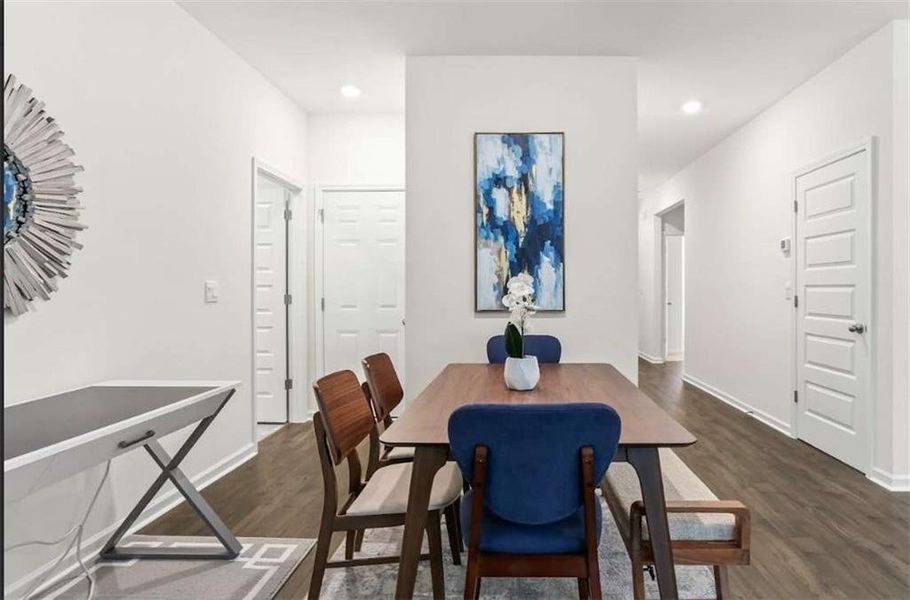 Furnished interior view inside a new home in The Villages at Oakshire, Atlanta (Image 17).