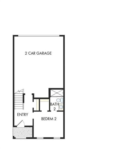 2D floor plan layout of this home in Celesta, Scottdale, GA (Image 3).