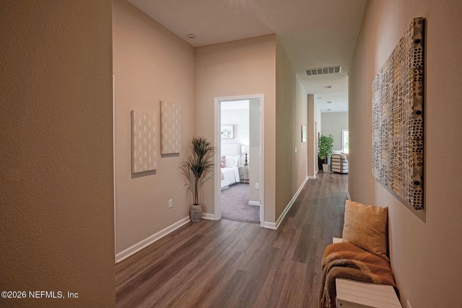 Furnished interior view inside a new home in Edinburgh Village, Jacksonville (Image 6).