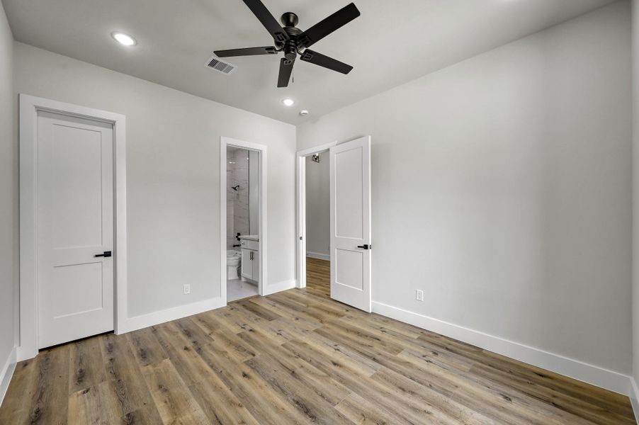 All of the secondary bedrooms feature plenty of natural light and built-in storage in the closets. All of the secondary bedrooms feature plenty of natural light and built-in storage in the closets.