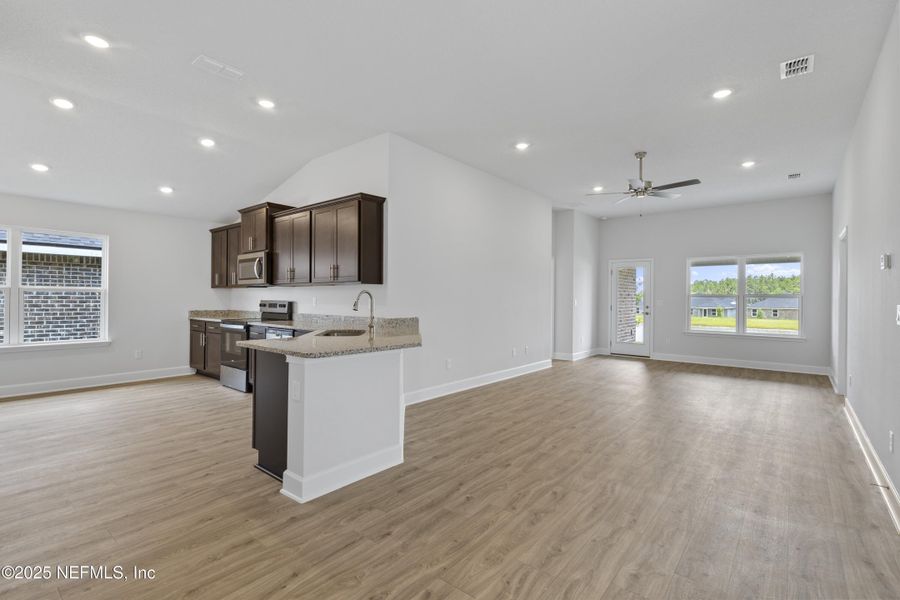 Furnished interior view inside a new home in , Green Cove Springs (Image 5). Furnished interior view inside a new home in , Green Cove Springs (Image 5).