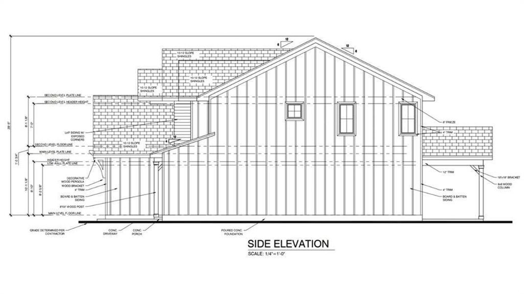 Exterior rendering of this home design in , Stone Mountain, GA (Image 43).