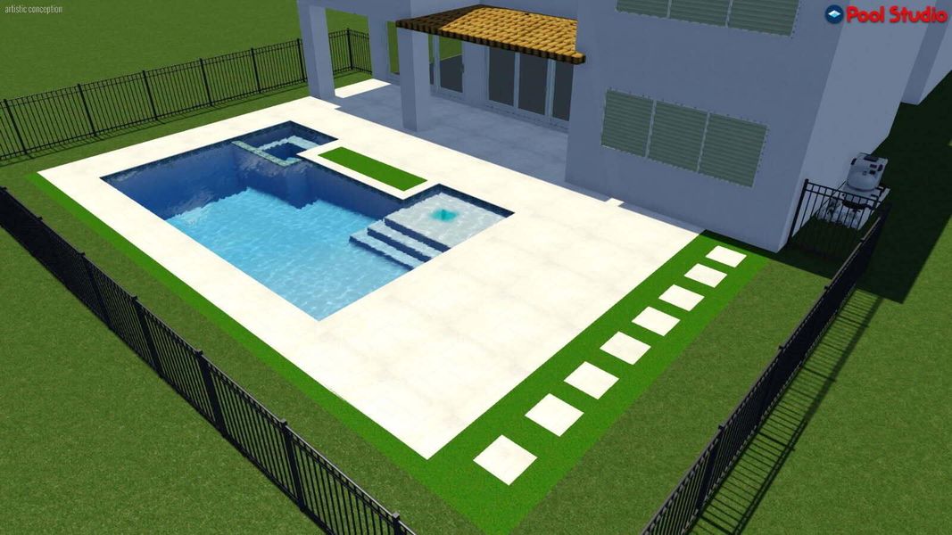 Furnished interior view inside a new home in Apex at Avenir, Palm Beach Gardens (Image 10).