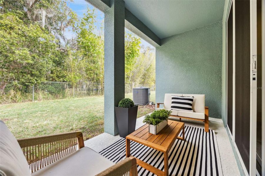 Exterior details and patio area of a home in Terra Haven, St. Cloud (Image 29).