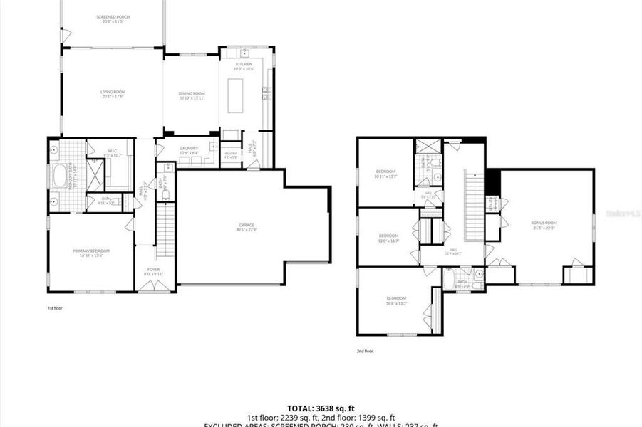 2D floor plan layout of this home in , Okahumpka, FL (Image 5).
