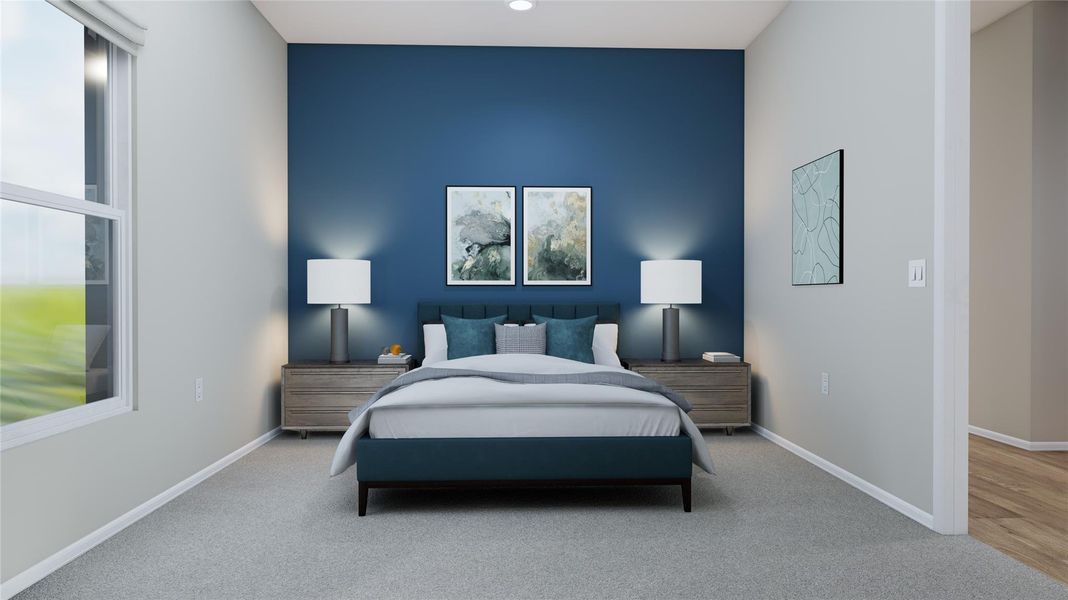 Furnished interior view inside a new home in Anniston, Katy (Image 26).