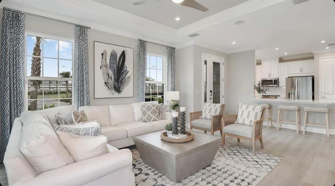 Furnished interior view inside a new home in , Sarasota (Image 5). Furnished interior view inside a new home in , Sarasota (Image 5).
