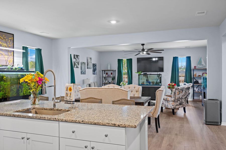 Furnished interior view inside a new home in Sweetgrass at Summers Corner, Summerville (Image 15). Furnished interior view inside a new home in Sweetgrass at Summers Corner, Summerville (Image 15).