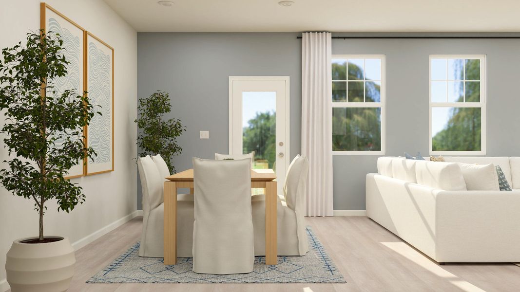 Furnished interior view inside a new home in Dawson Pointe, Summerville (Image 13).