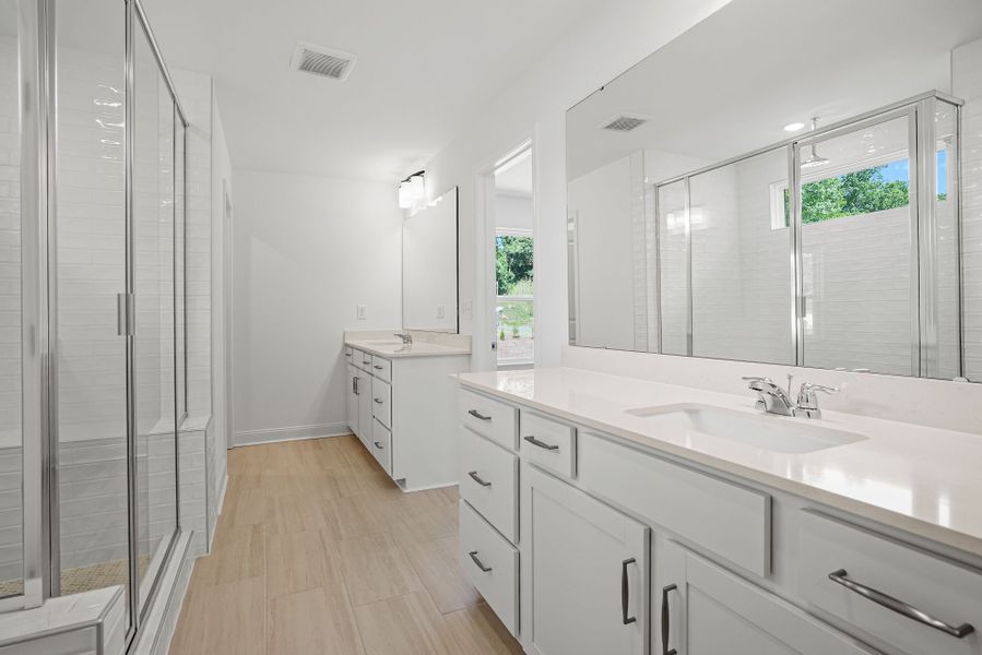 Furnished interior view inside a new home in Elmbrook, Indian Trail (Image 10). Furnished interior view inside a new home in Elmbrook, Indian Trail (Image 10).