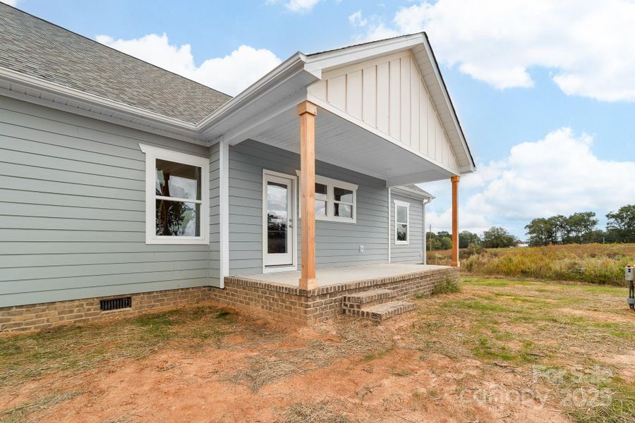 Exterior details and patio area of a home in , Cherryville (Image 22).