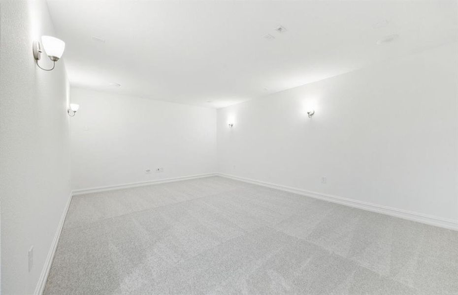 Media room on second level