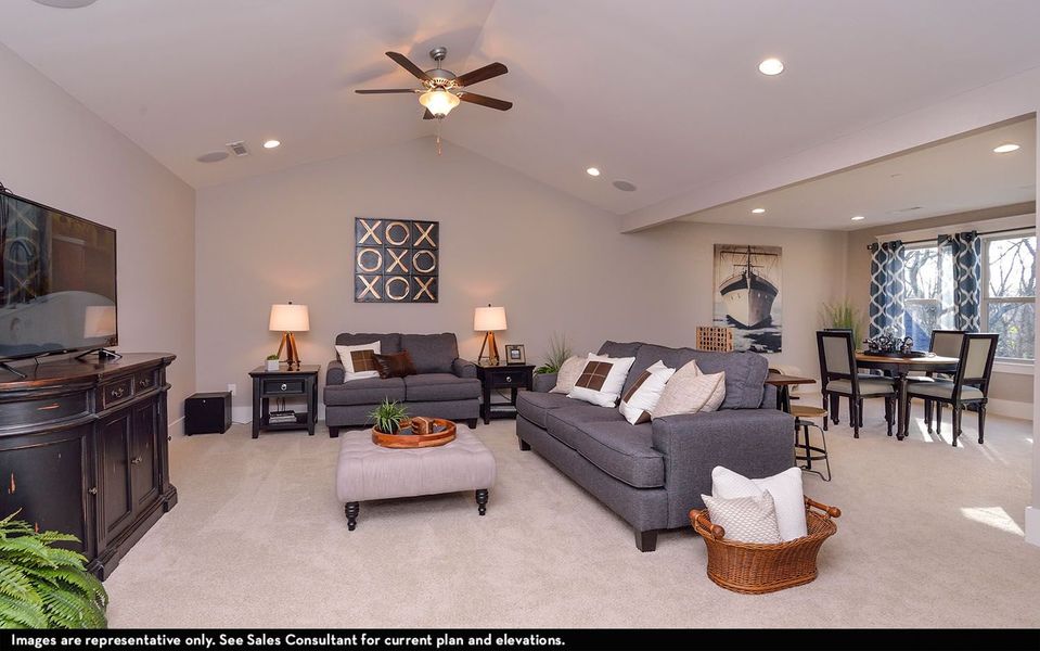 Representative furnished interior of a home built from the Dresden by CastleRock Communities in Belvoir, Fairview (Image 33).