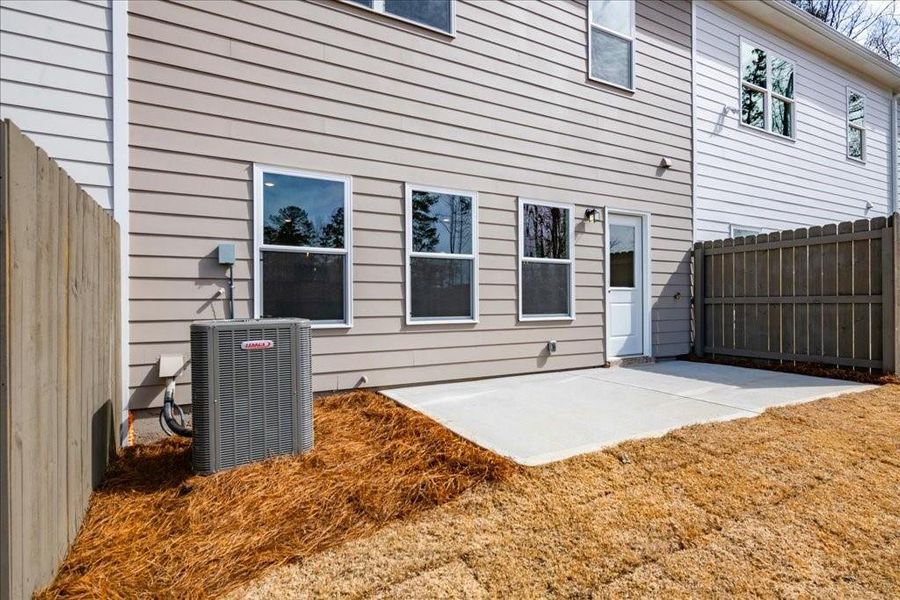 Exterior details and patio area of a home in Cherokee Township, Acworth (Image 3).