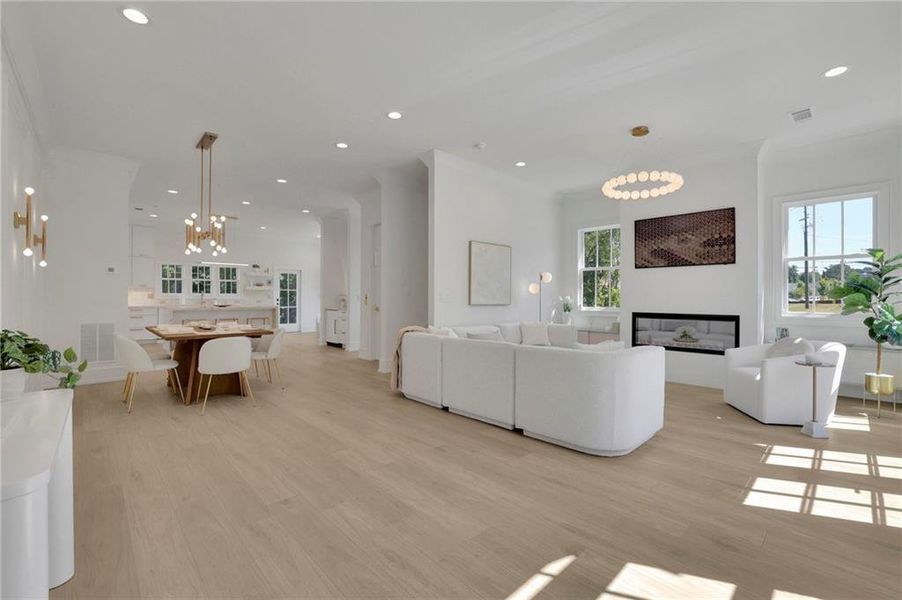 Furnished interior view inside a new home in , Sugar Hill (Image 8).