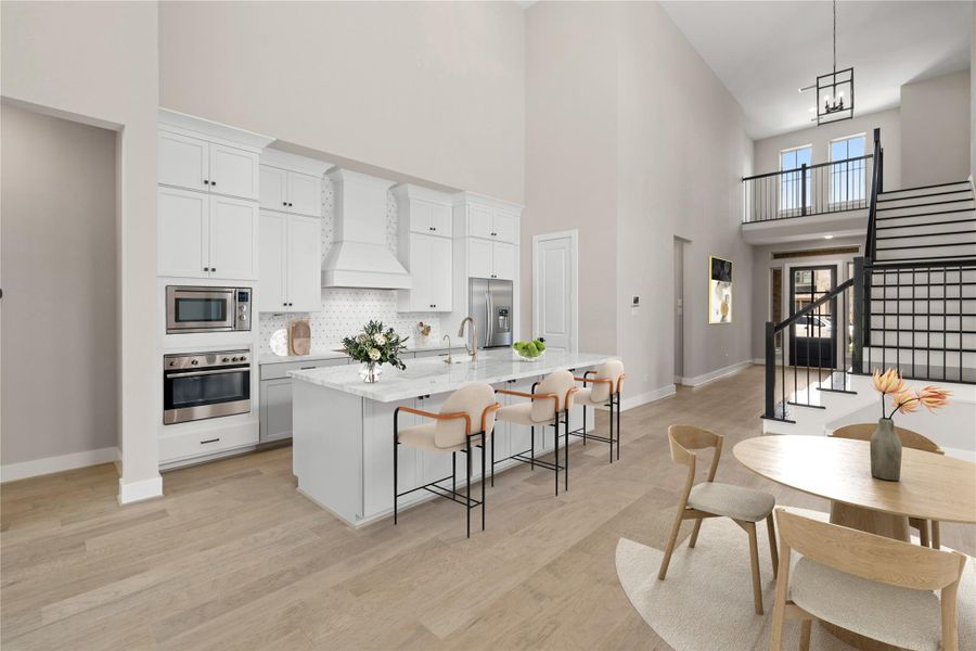 Furnished interior view inside a new home in Katy Court 60', Katy (Image 8). Furnished interior view inside a new home in Katy Court 60', Katy (Image 8).