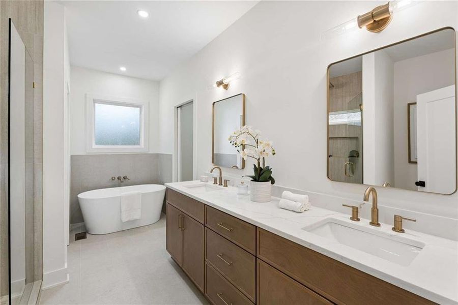 Furnished interior view inside a new home in , Atlanta (Image 36).