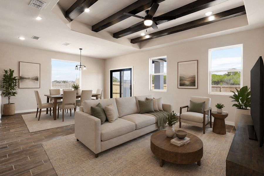 Furnished interior view inside a new home in Paloma Ranch, Harlingen (Image 5).