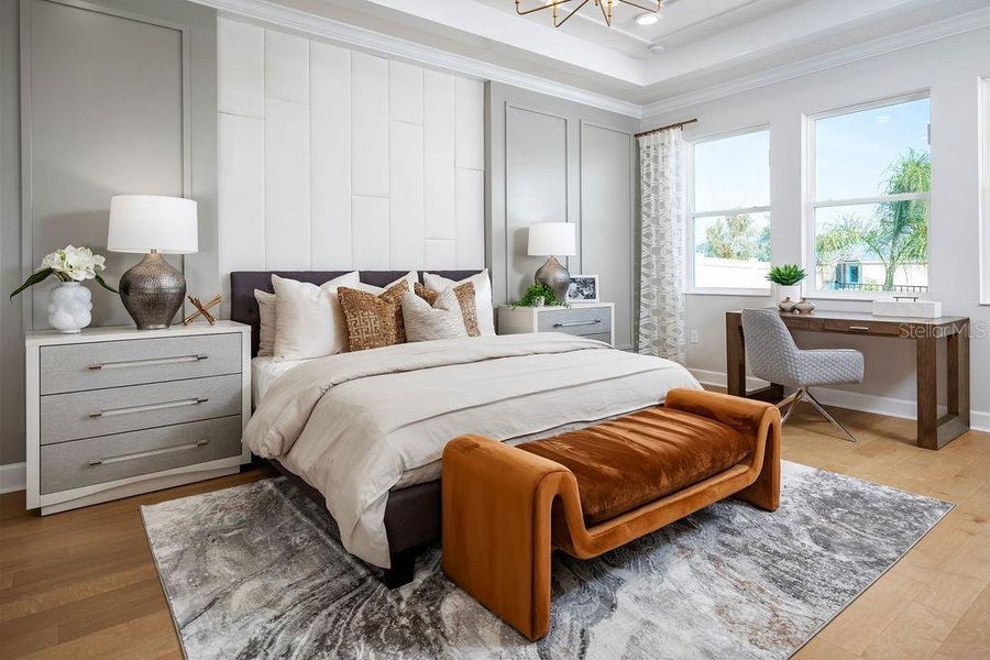 Furnished interior view inside a new home in Ravencliffe, Oviedo (Image 31).