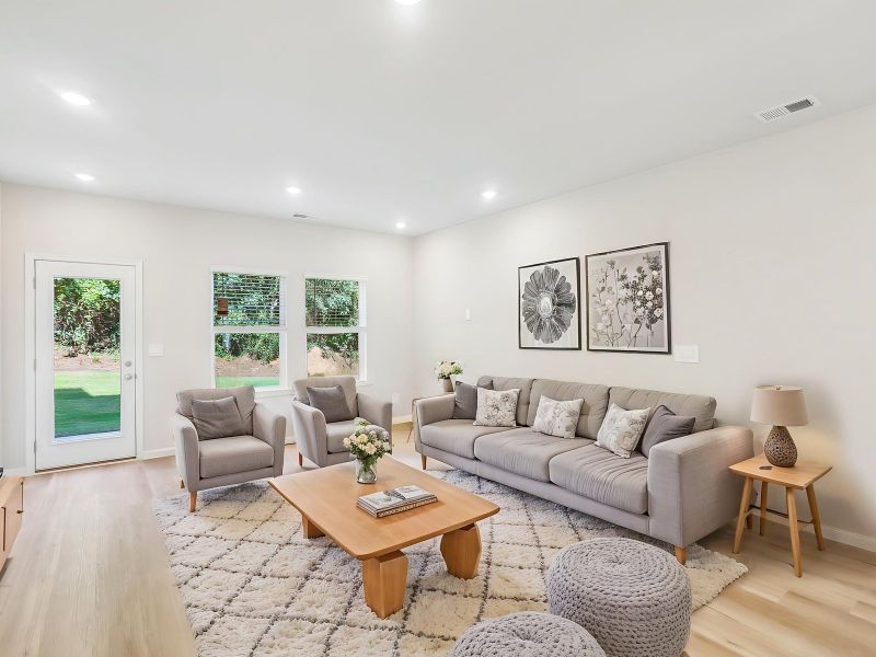 Furnished interior view inside a new home in Artisan Walk, Fairburn (Image 3). Furnished interior view inside a new home in Artisan Walk, Fairburn (Image 3).