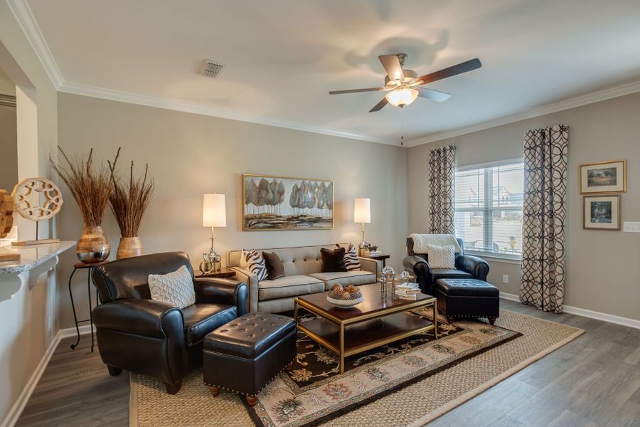 Furnished interior view inside a new home in Wheatfield, Shelbyville (Image 3).