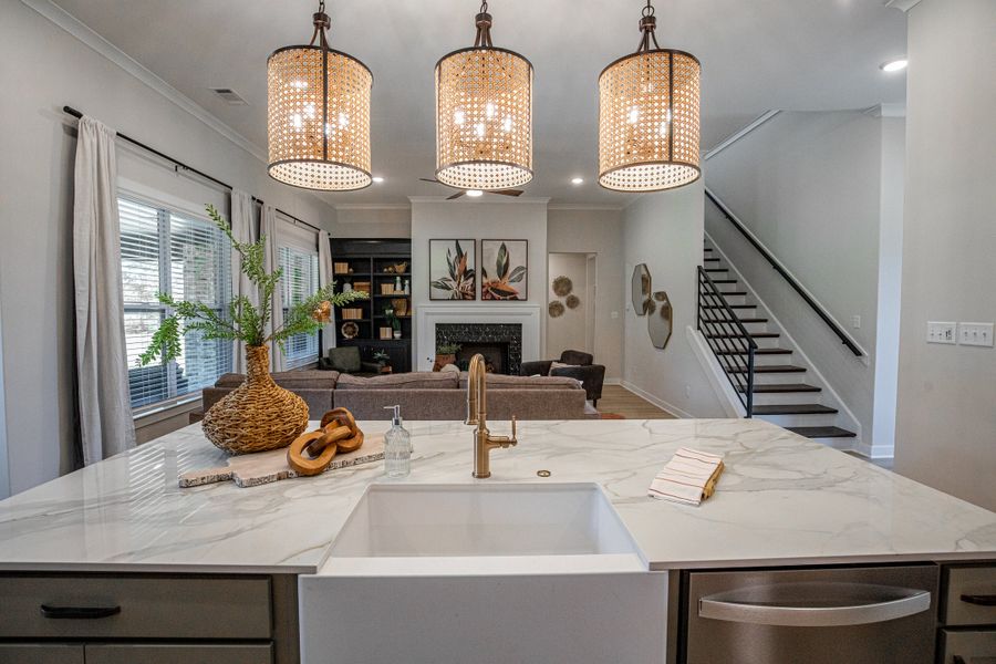 Representative furnished interior of a home built from the Willow by Grant & Co in Manor at Hall Creek, Arlington (Image 110).