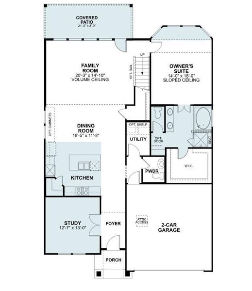 2D floor plan layout of this home in Sorella, Tomball, TX (Image 6). 2D floor plan layout of this home in Sorella, Tomball, TX (Image 6).
