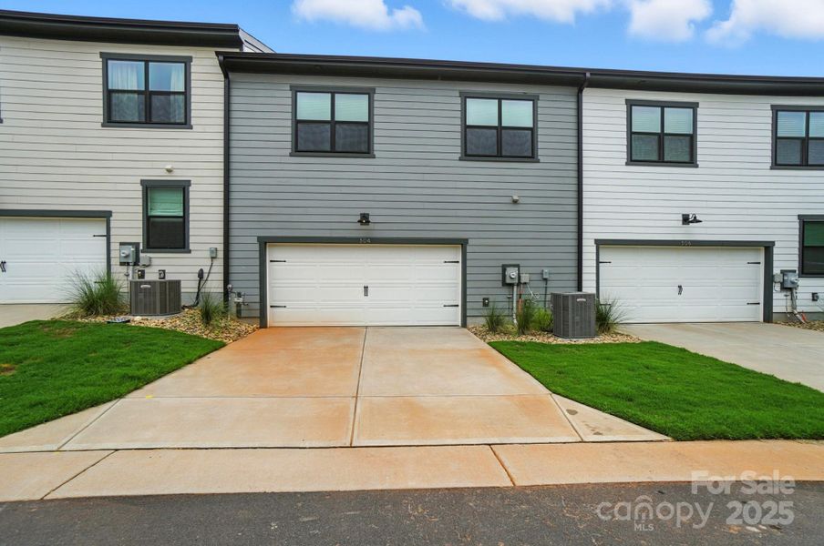 Rear-load 2-car garage