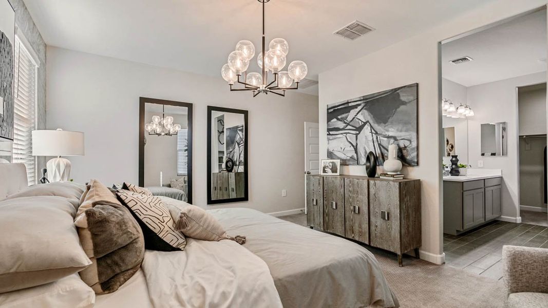 Furnished interior view inside a new home in Desert Moon Estates, Buckeye (Image 18).